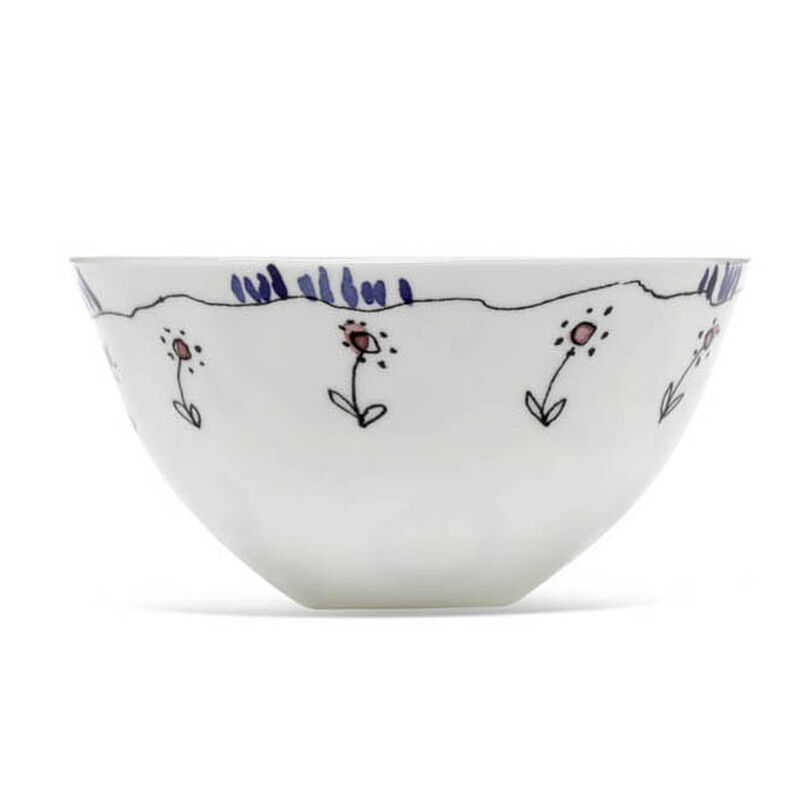 Marni Midnight Flowers Small Bowl Set Of 2 - Anemone Milk image number 1